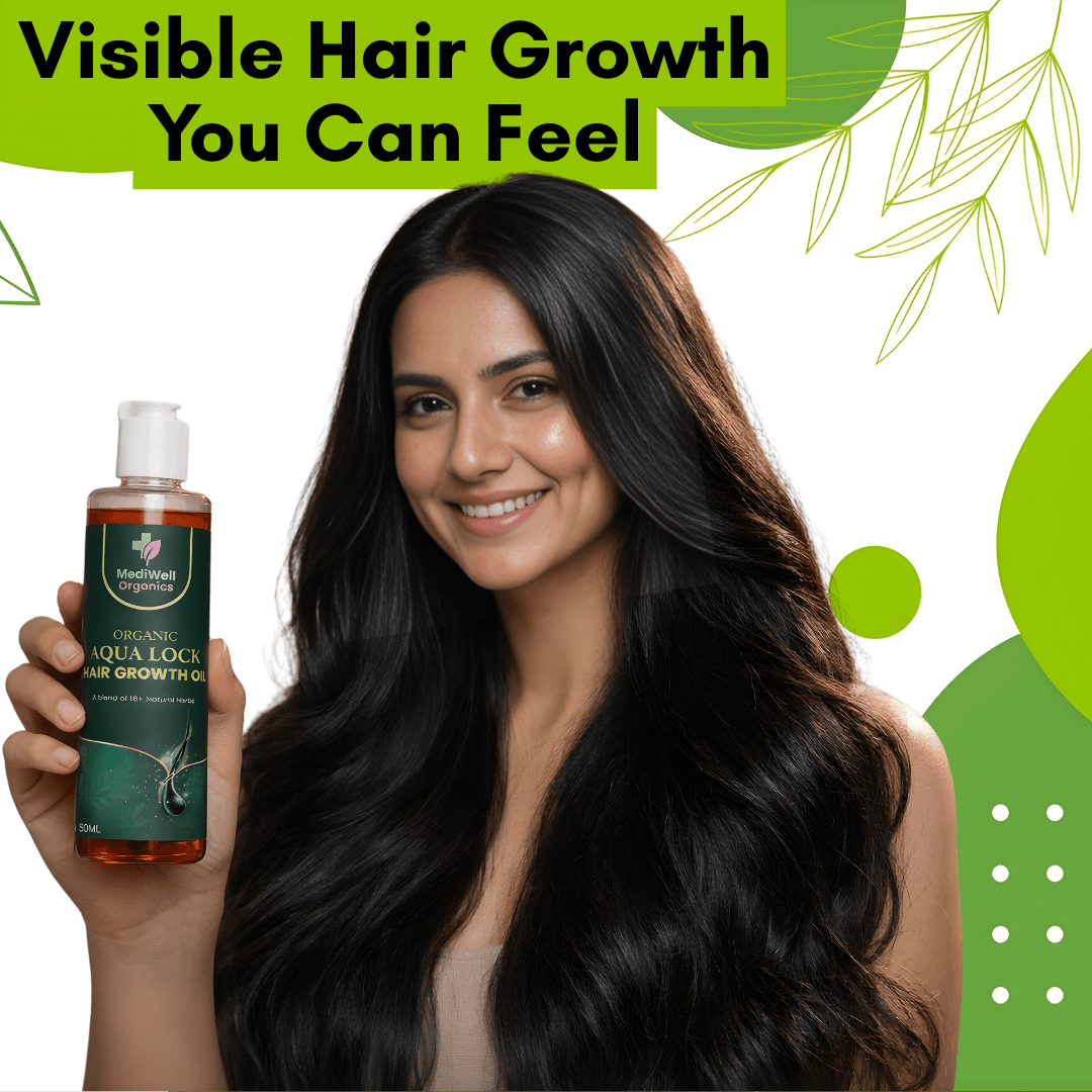 Mediwell AquaLock Hair Growth Oil - Mediwell Organics