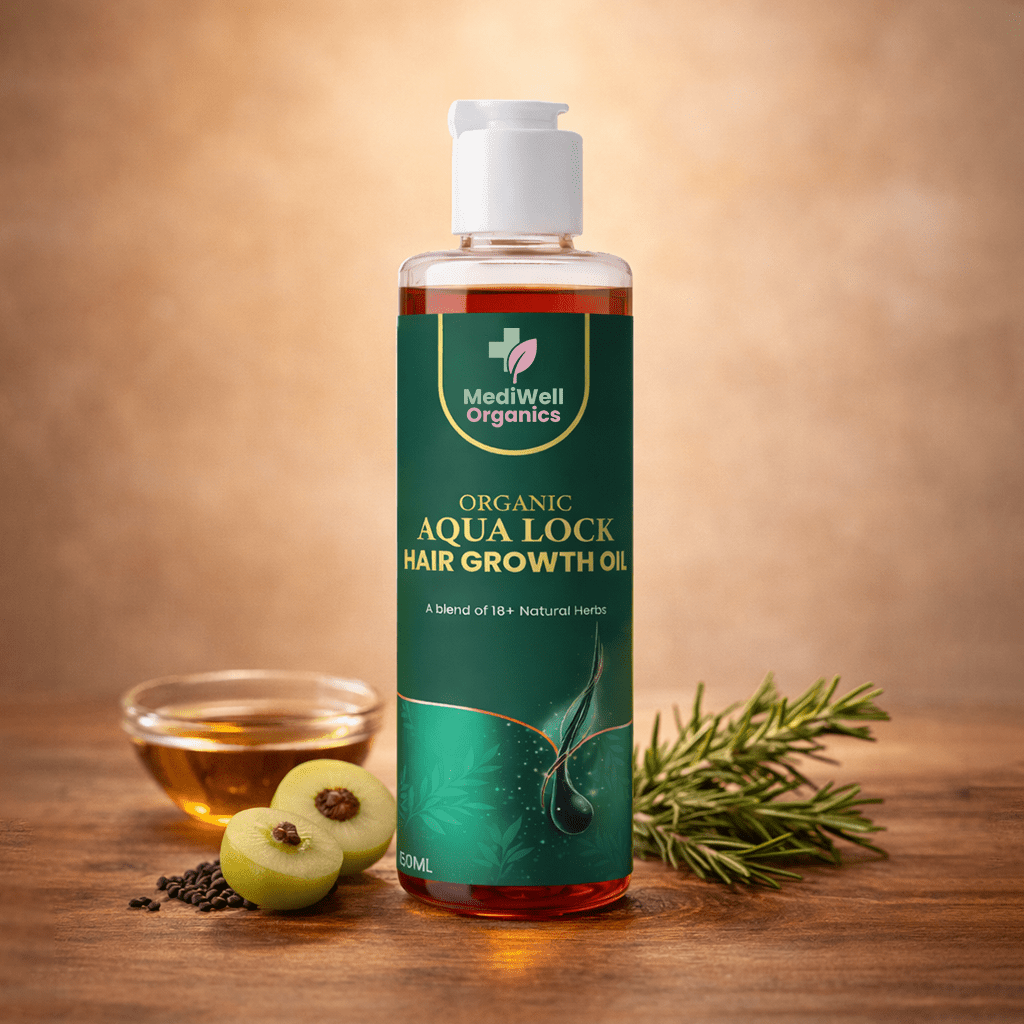 Mediwell AquaLock Hair Growth Oil - Mediwell Organics